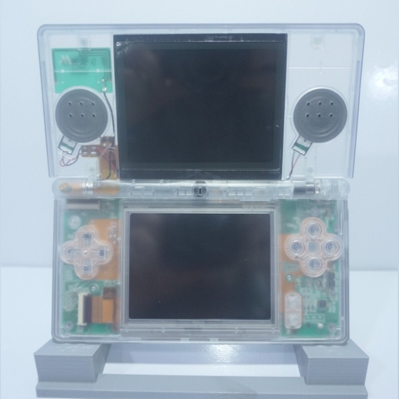 Nintendo DS Lite Transparent Clear Handheld System with Light Up LED Buttons - Picture 4 of 10